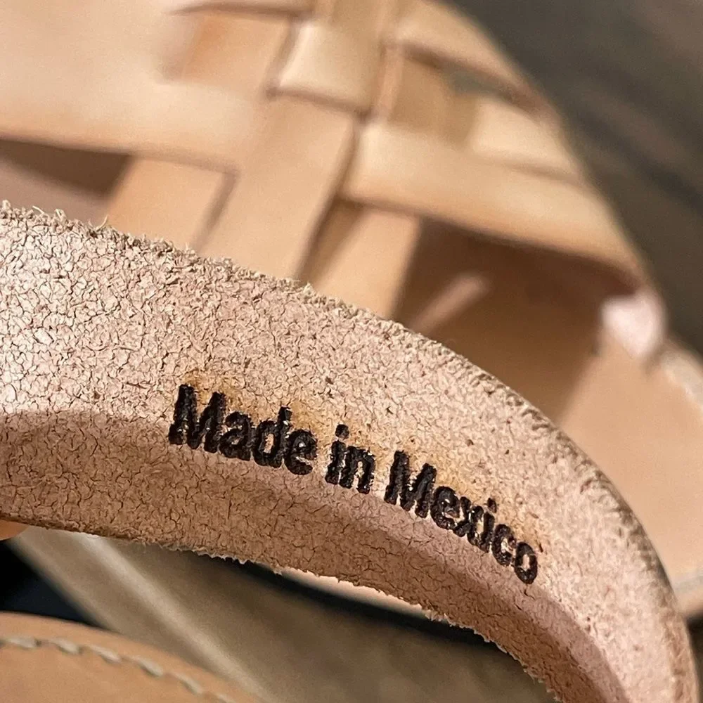 Alex Crane Men's Tan Leather Sandals